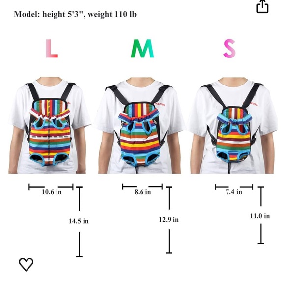 Cat or Dog Adjustable Backpack Carrier - Picture 5 of 14